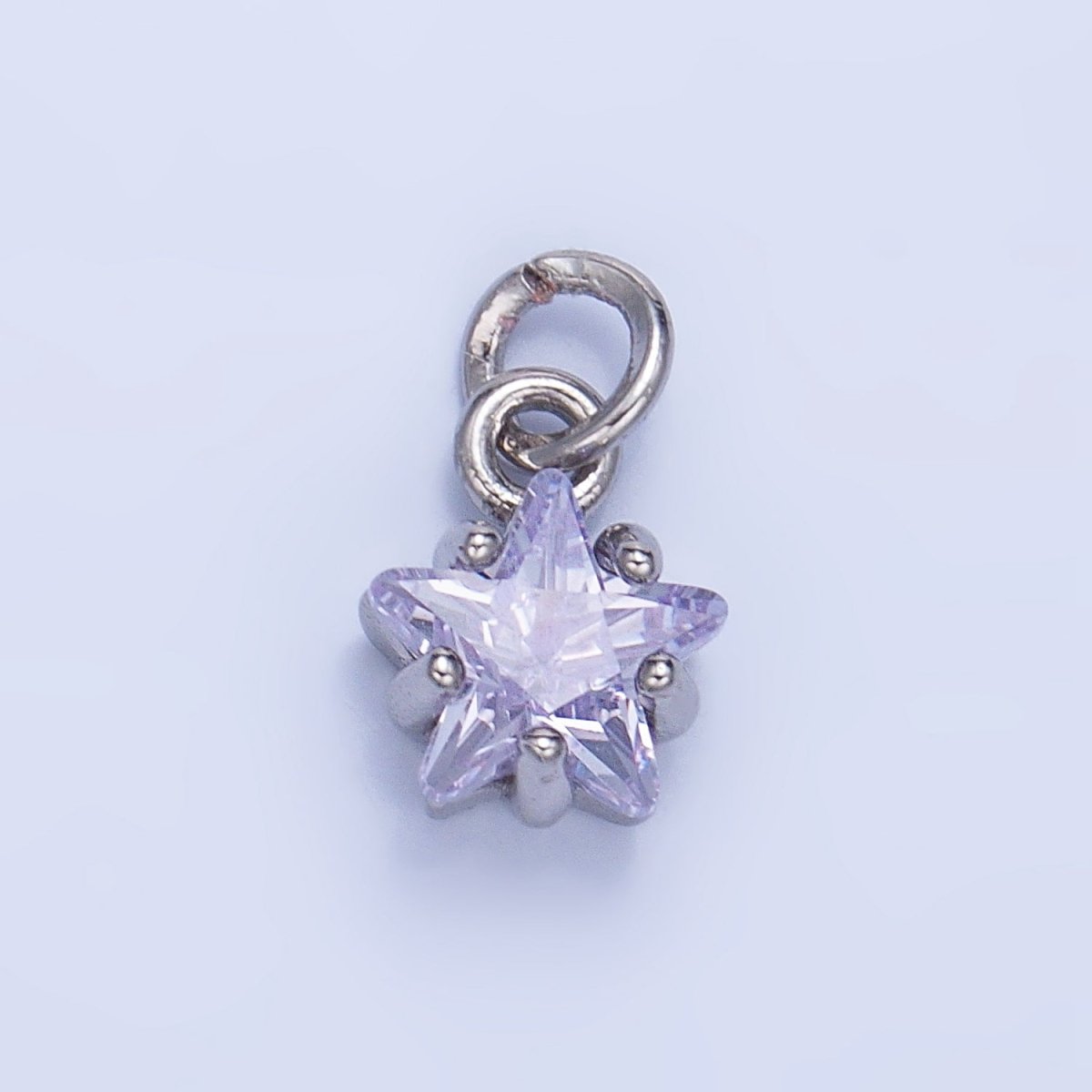 24K Gold Filled Mini Celestial Star CZ Charm in Gold & Silver | W028 - W039 - DLUXCA