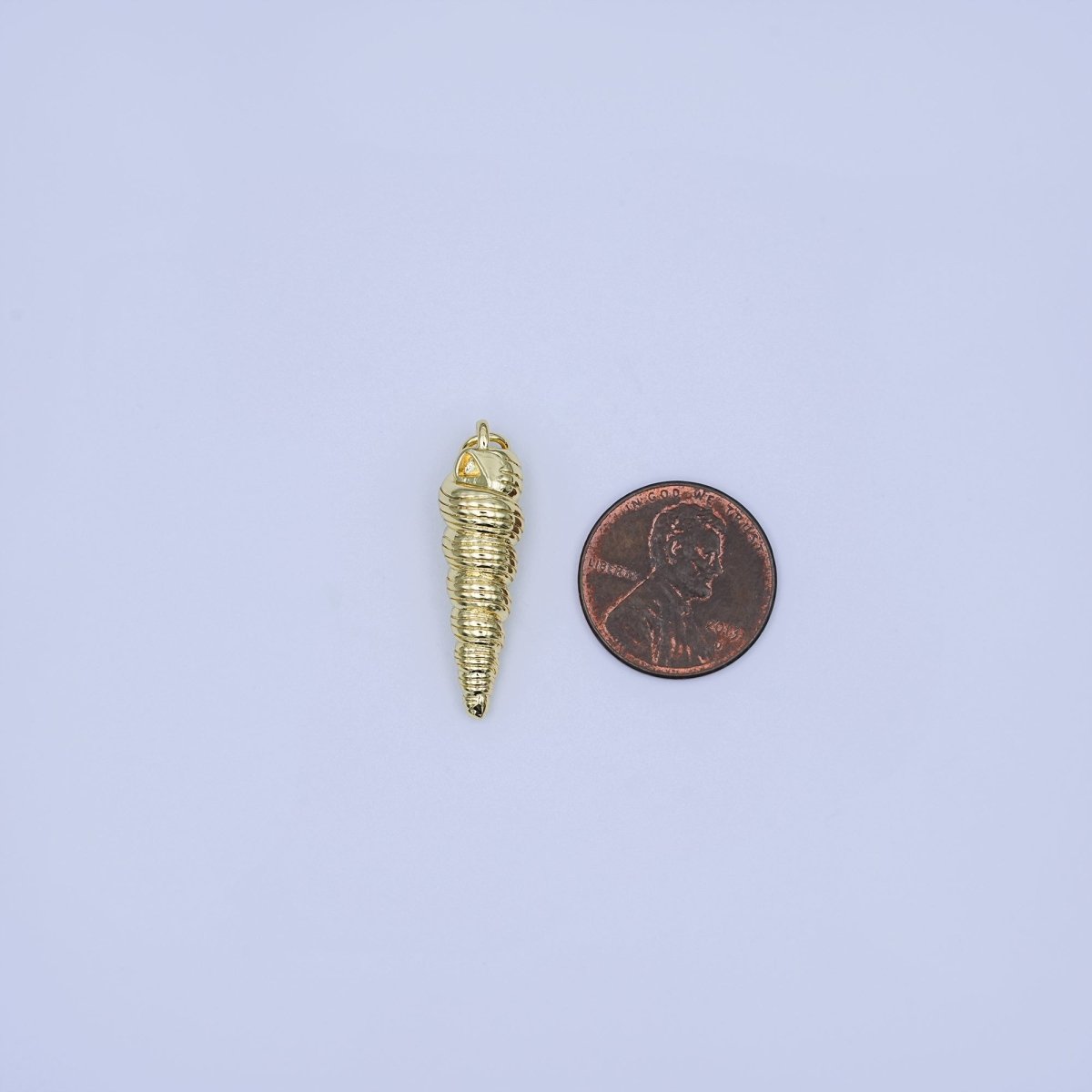 24K Gold Filled Minimalist Conch Sea Shell Charm | M923 - DLUXCA