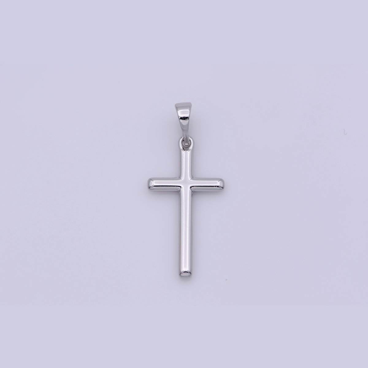 24K Gold Filled Minimalist Cross Pendant in Gold, Rose Gold & Silver | I663 - DLUXCA