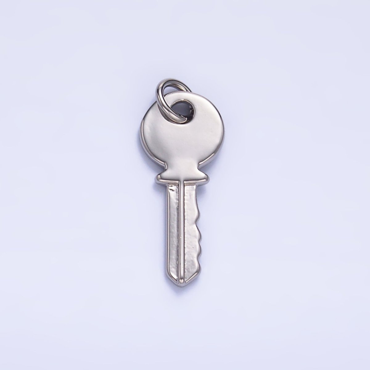 24K Gold Filled Minimalist Key Lock Charm in Gold & Silver | W404 - DLUXCA