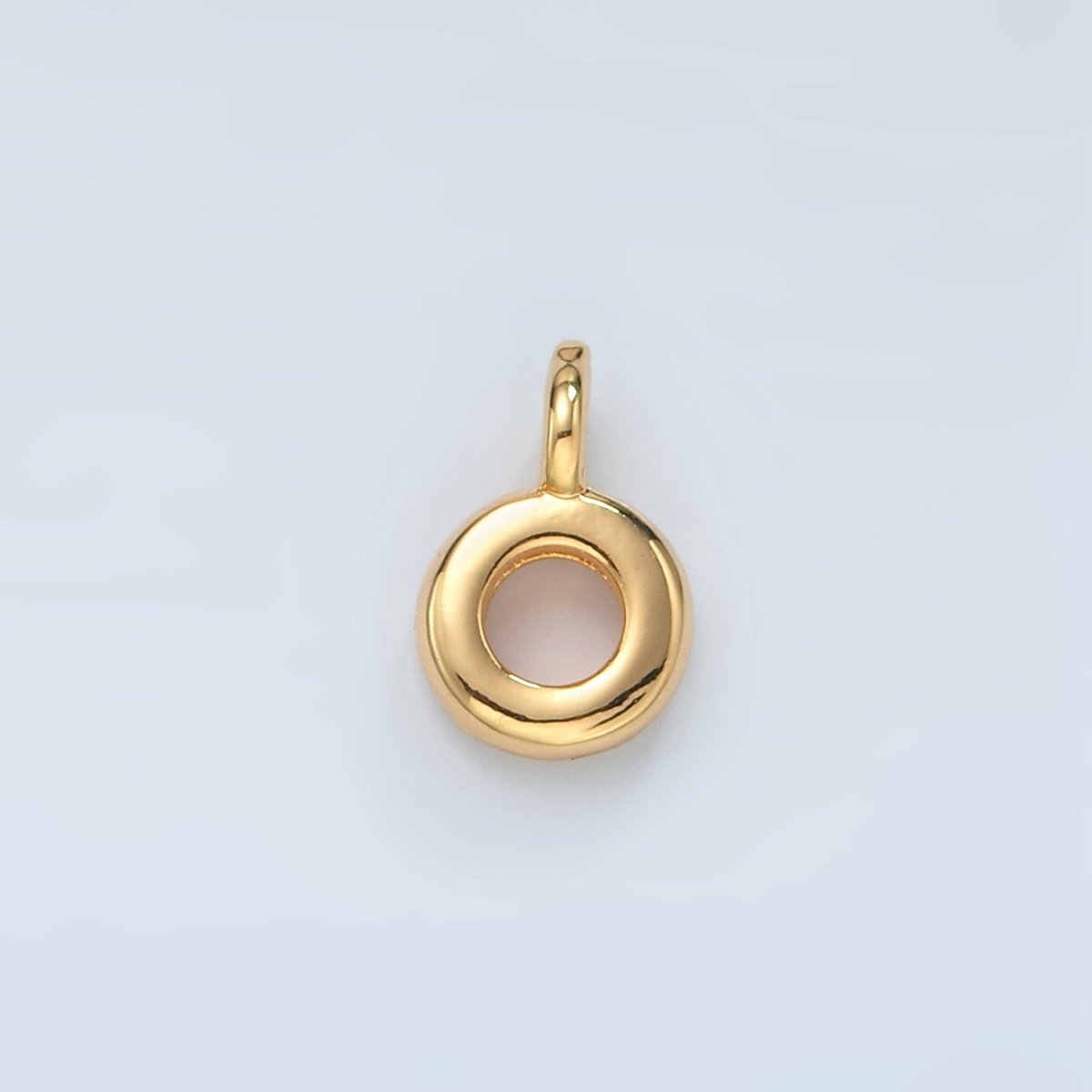 24K Gold Filled Minimalist Mini Round Charm Findings | L073 - DLUXCA