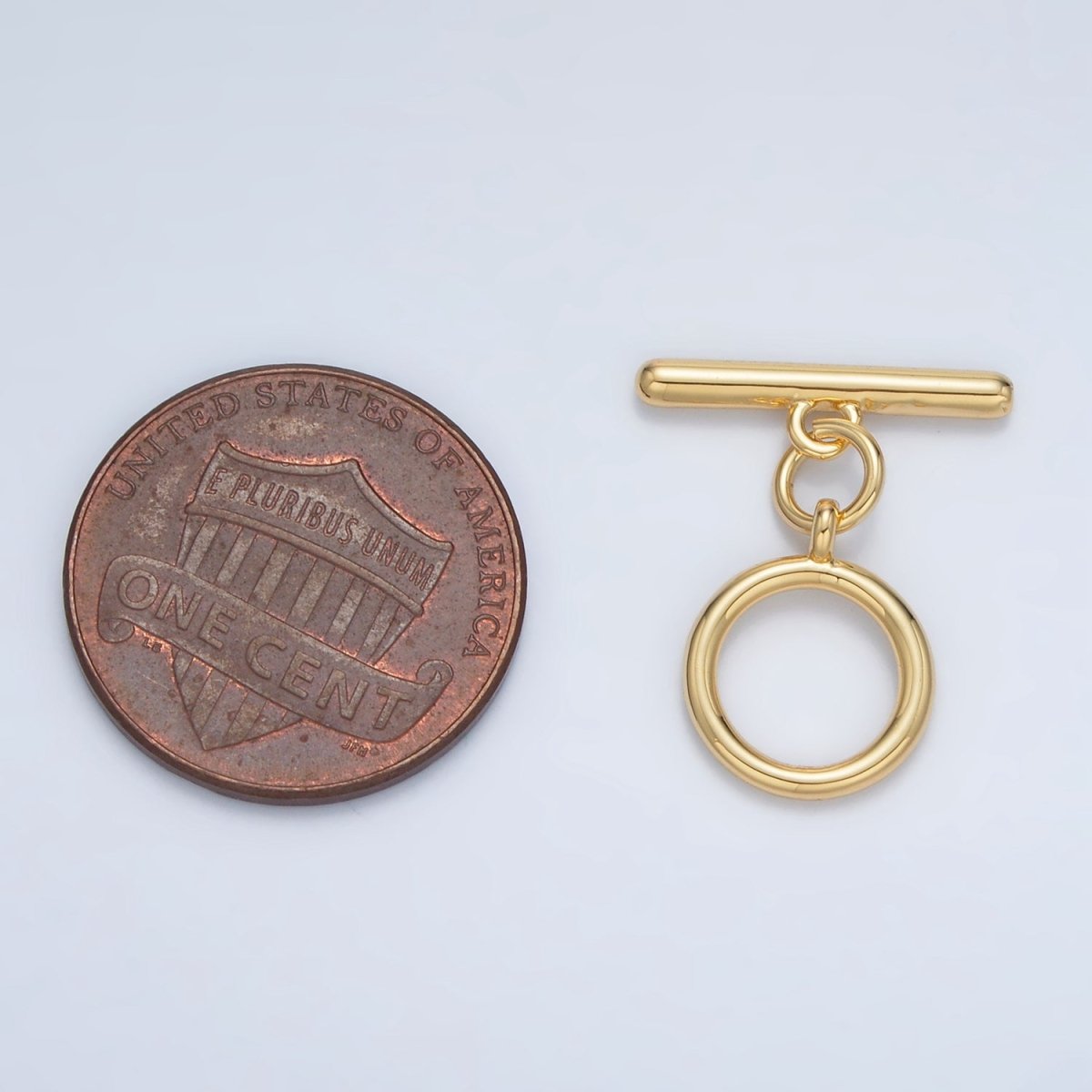 24K Gold Filled Minimalist Toggle Clasps Closure Findings | Z852 - DLUXCA