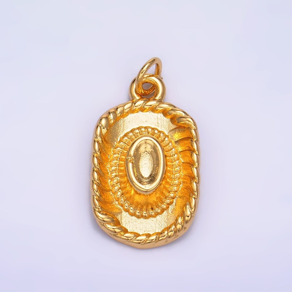 24K Gold Filled Multidimensional 3D Cowboy Hat Charm | W269 - DLUXCA