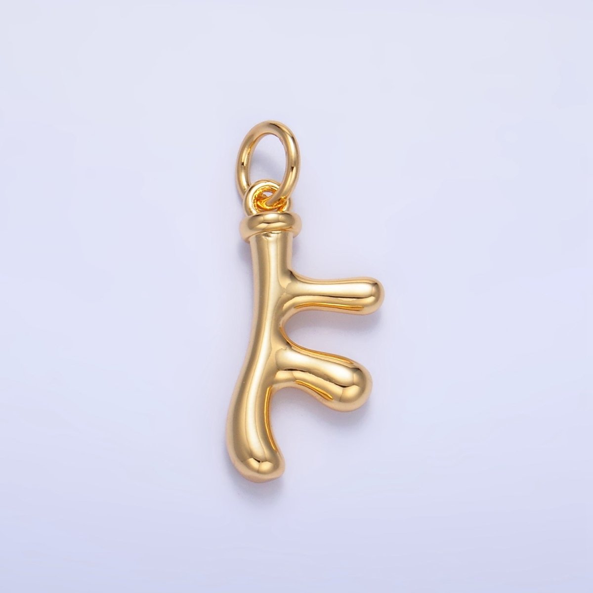 24K Gold Filled Multidimensional 3D Tube Geometric Charm | W116 - DLUXCA