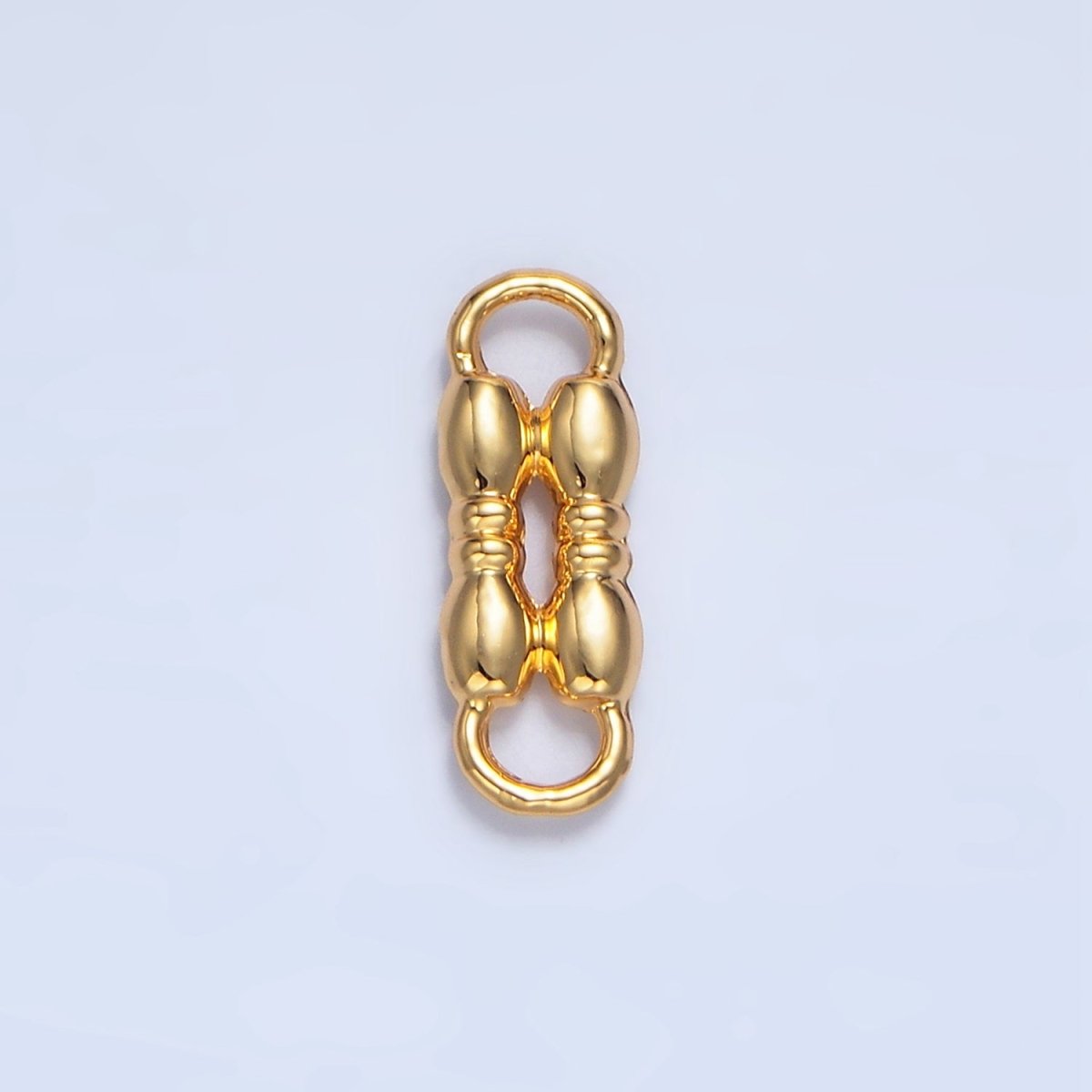 24K Gold Filled Multiple Bubble Geometric Connector | F468 - DLUXCA