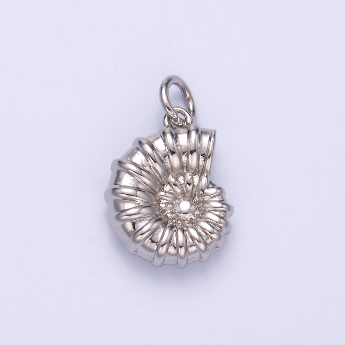 24K Gold Filled Nautilus Shell Multidimensional 3D Charm in Gold & Silver | N014 - DLUXCA