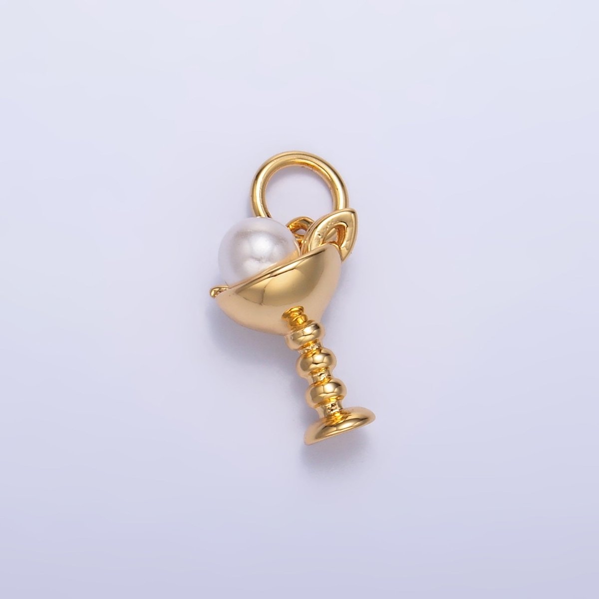 24K Gold Filled Pearl Ice Cream Dessert Food Charm | W428 - DLUXCA