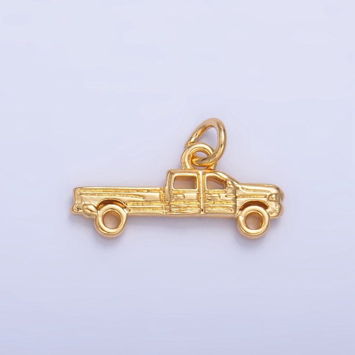 24K Gold Filled Pick Up Truck Vehicle Multidimensional Charm in Gold & Silver | W077 - DLUXCA