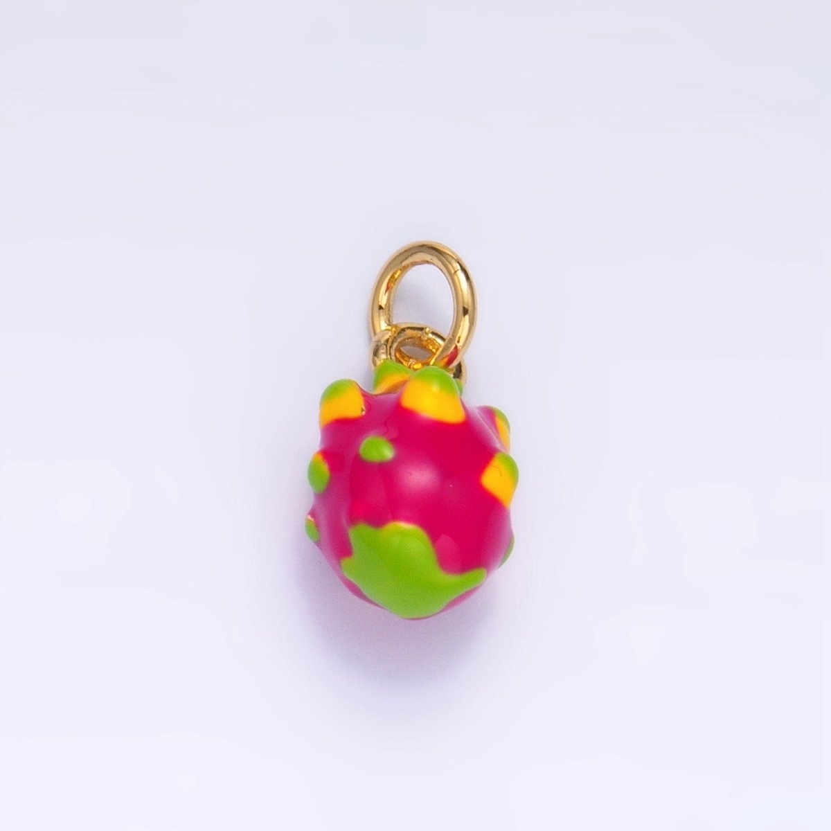 24K Gold Filled Pomegranate Fruit Enamel Charm | W004 - DLUXCA