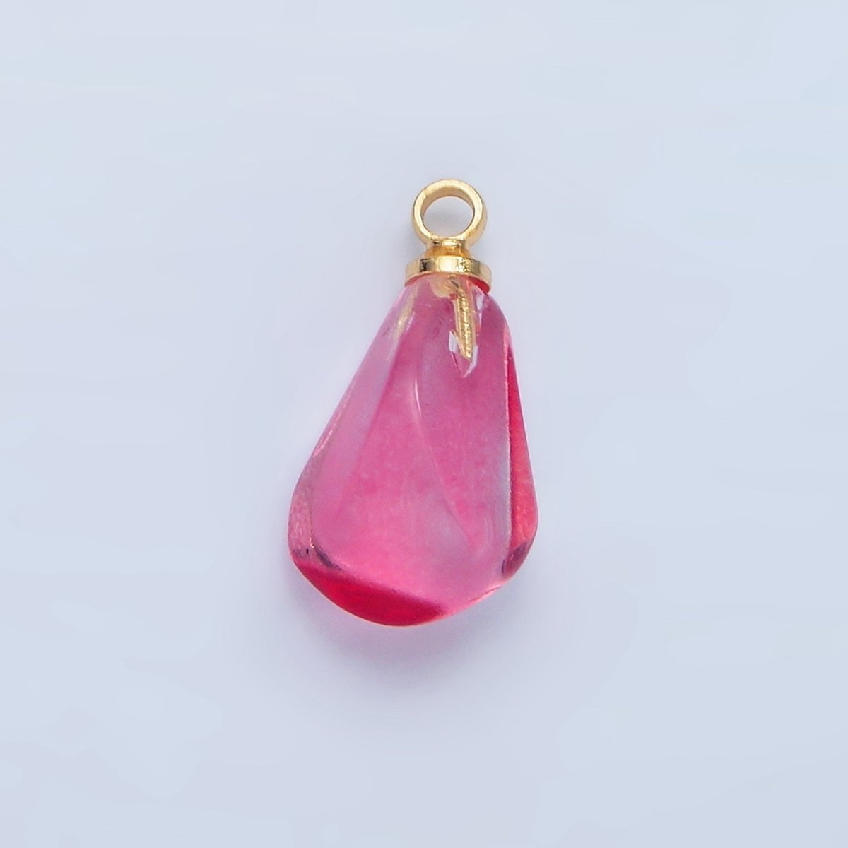 24K Gold Filled Red Pomegranate Seed Glass Charm | X905 X907 - DLUXCA