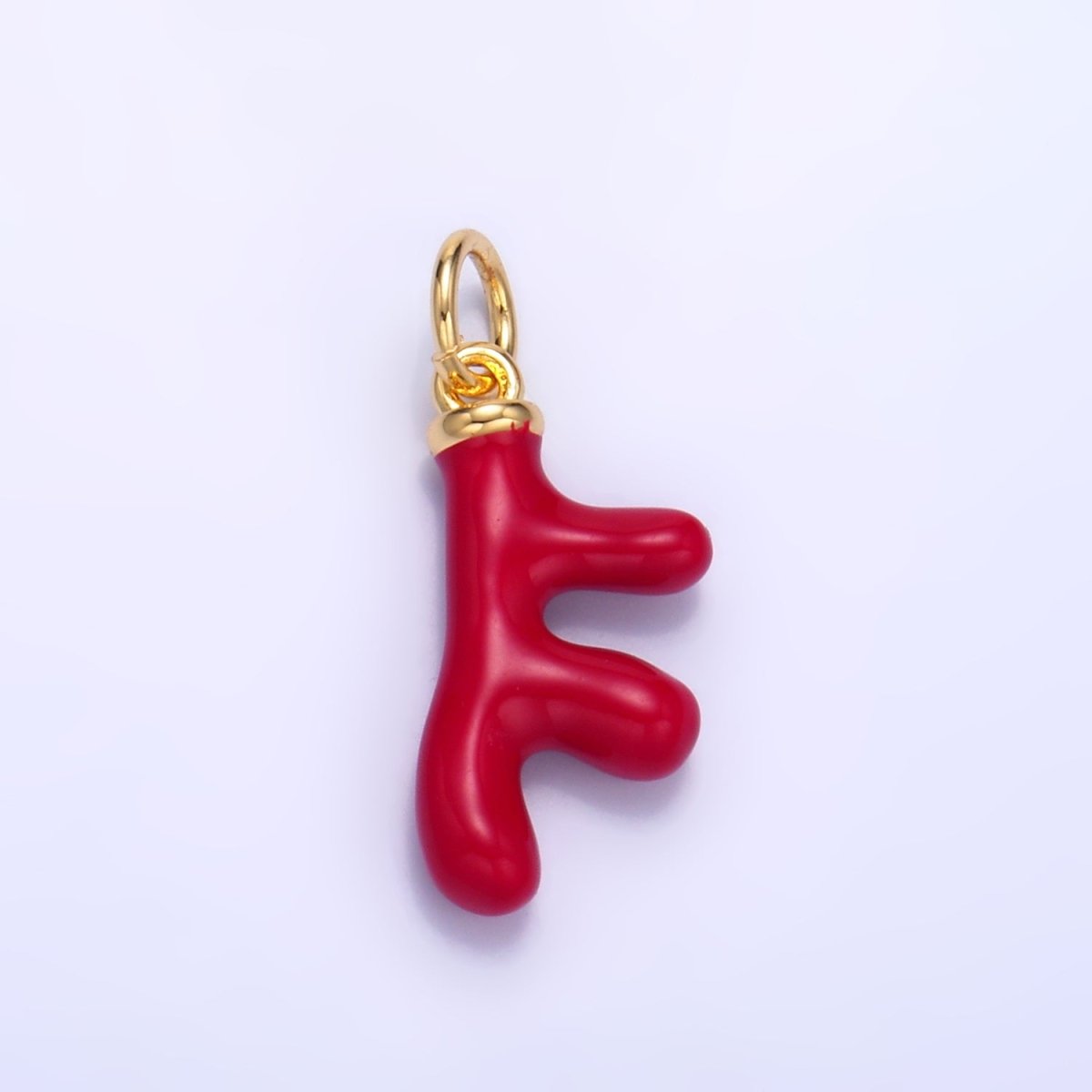 24K Gold Filled Red, White, Blue Enamel Coral Reef Sea Charm | W324 W440 - DLUXCA