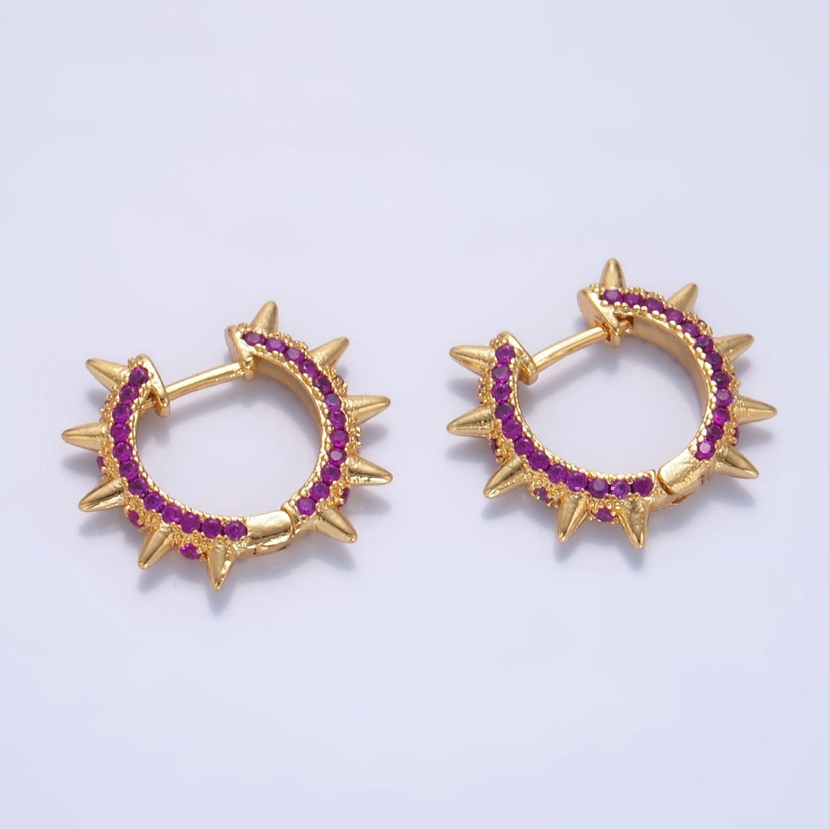 Chubby Huggy Diamond Hoop Earrings (single) | Catbird