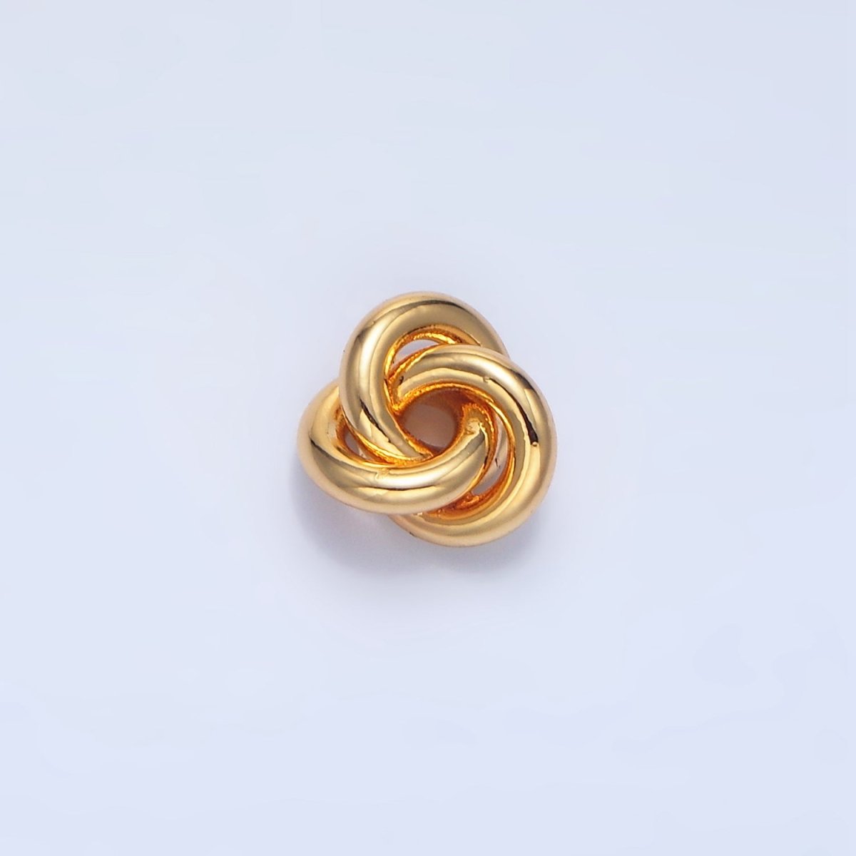 24K Gold Filled Triple Minimalist Spiral Band Bead | B561 - DLUXCA