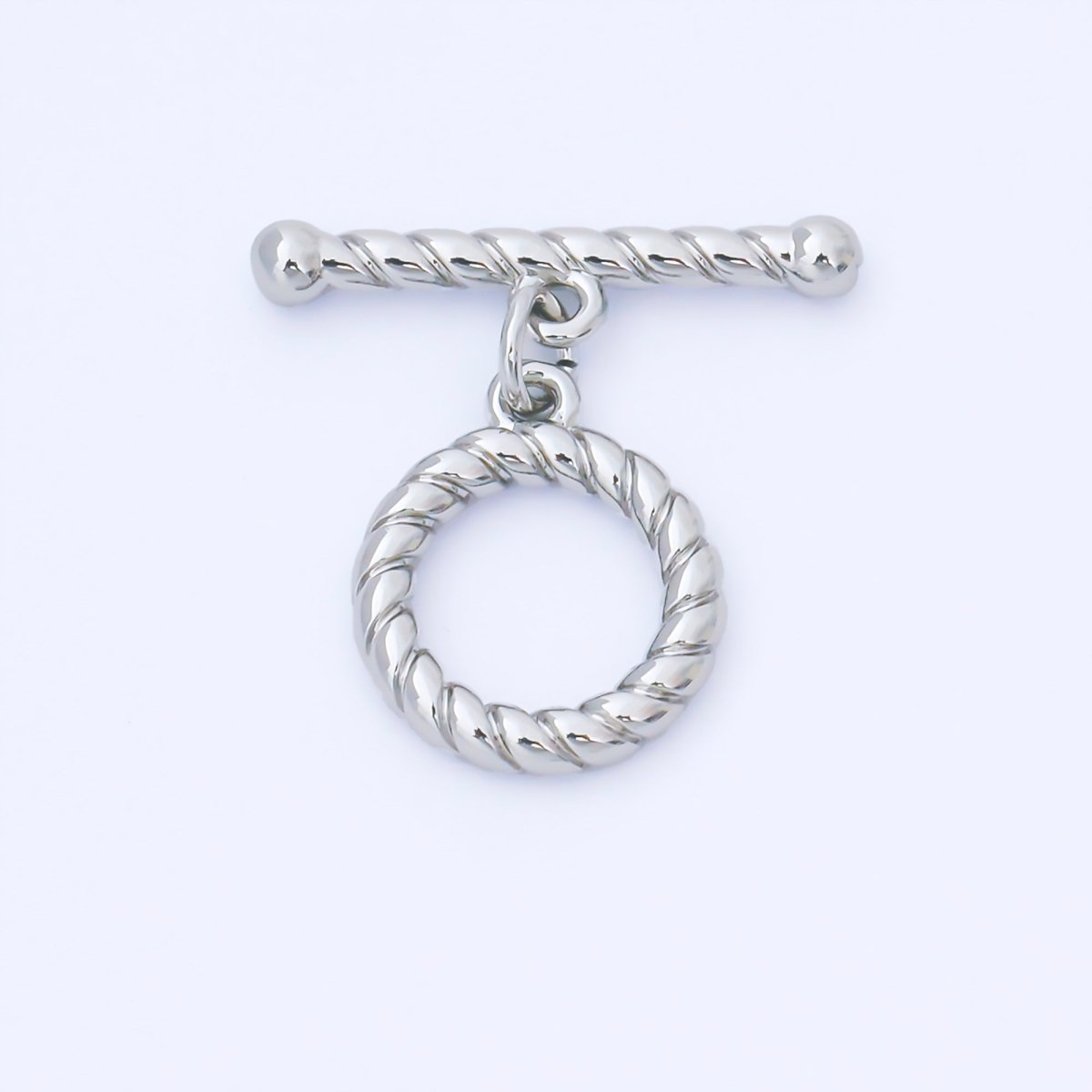 24K Gold Filled Twisted Rope Toggle Clasp OT Clasp Finding in Gold & Silver | Z1490 - DLUXCA