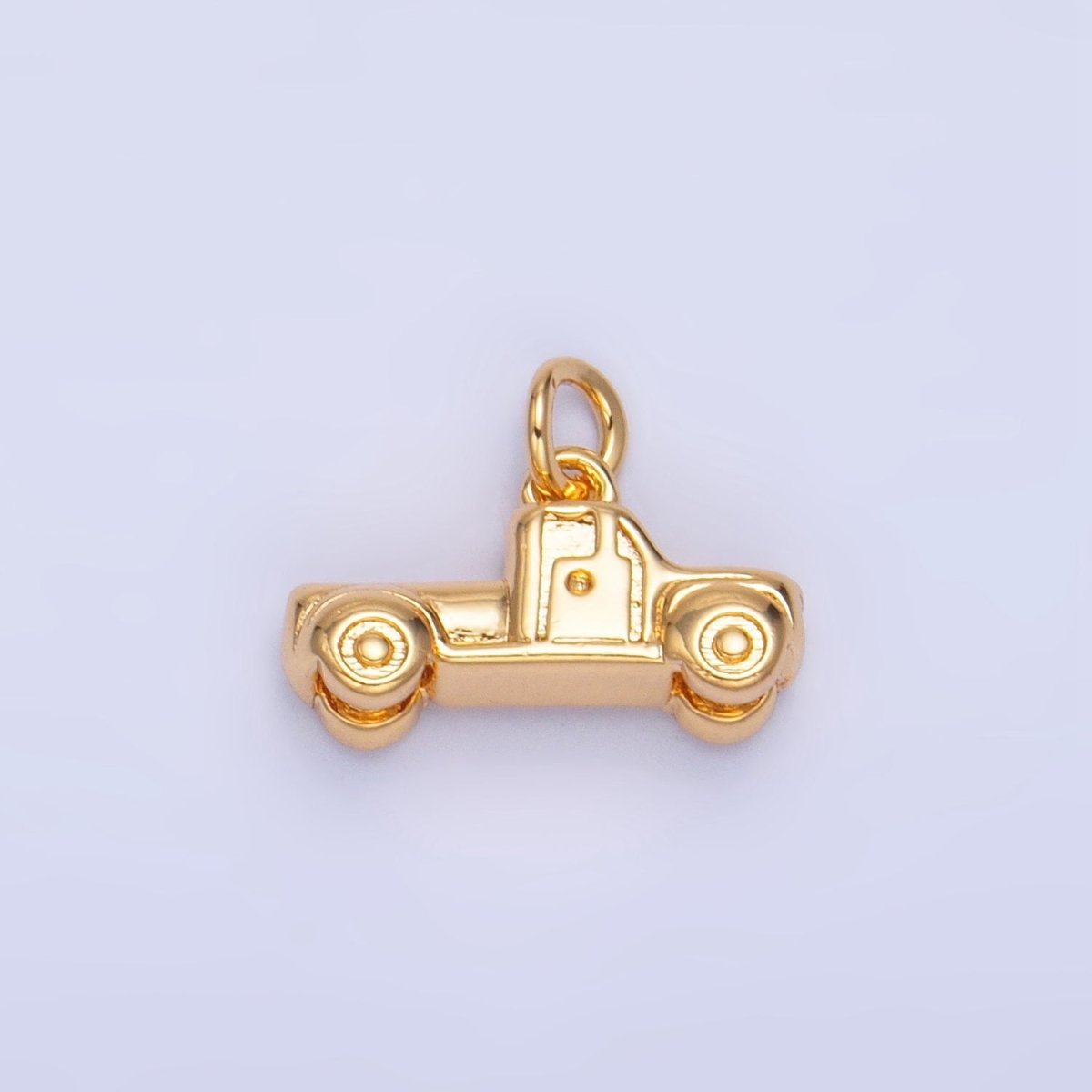 24K Gold Filled Vehicle Pick Up Truck Multidimensional 3D Charm in Gold & Silver | W045 - DLUXCA