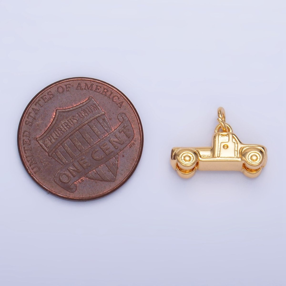 24K Gold Filled Vehicle Pick Up Truck Multidimensional 3D Charm in Gold & Silver | W045 - DLUXCA