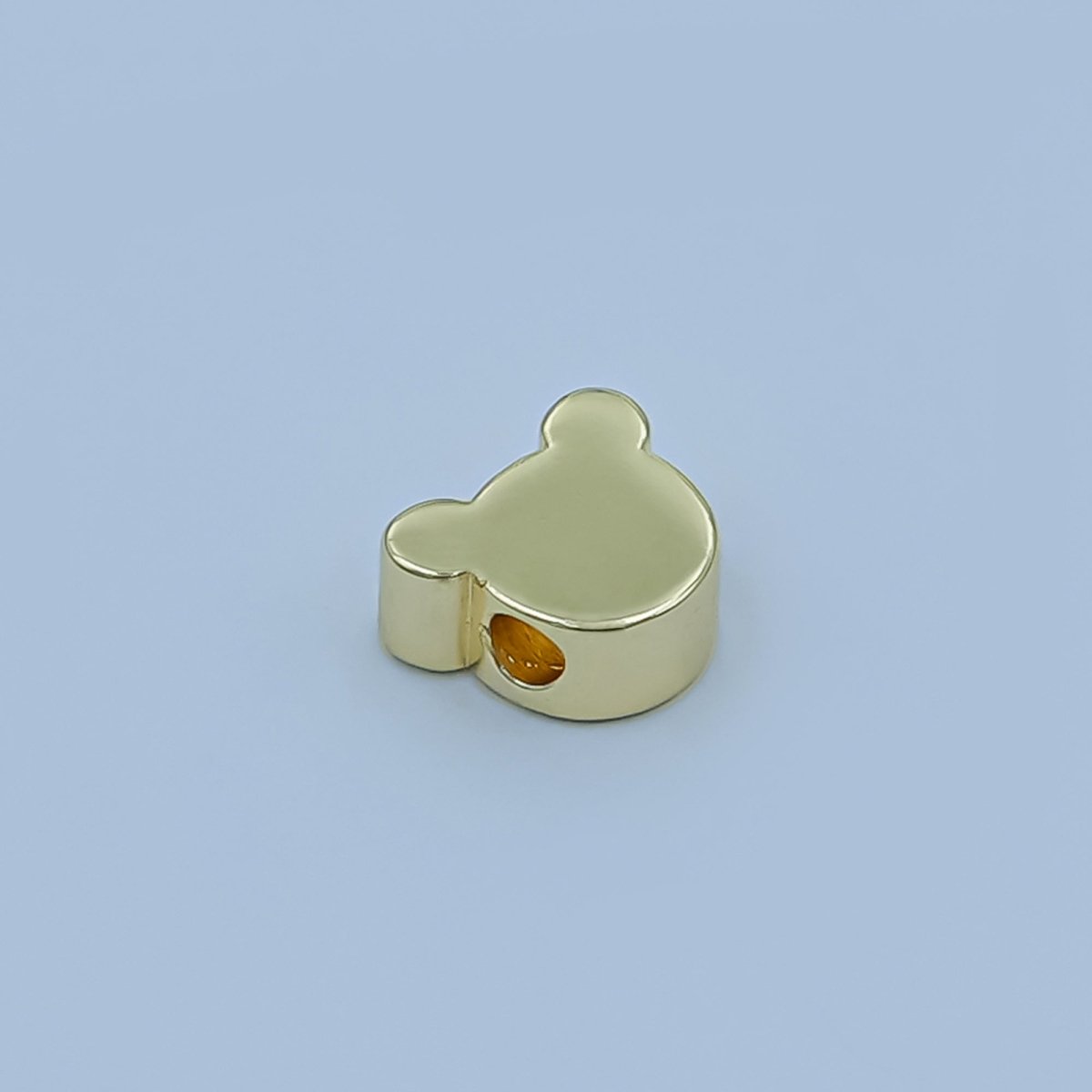 24K Gold Filled Wild Mini Bear Animals Bead Spacer | B - 079 - DLUXCA