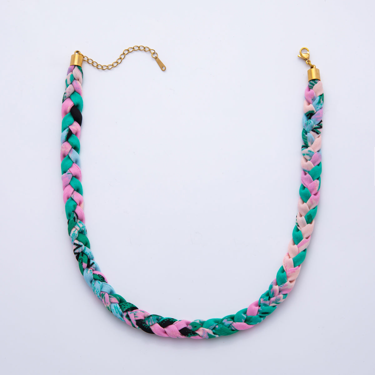 Ready to wear Fabric Necklace 17 Inch for Jewelry Making Supply WA-674
