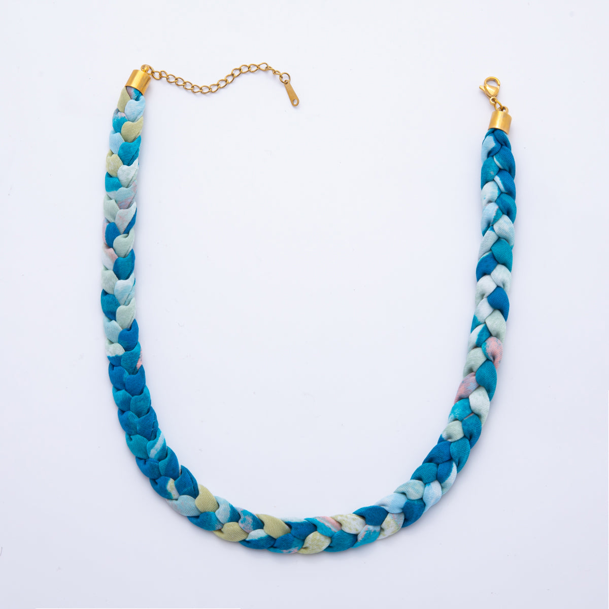 Ready to wear Fabric Necklace 17 Inch for Jewelry Making Supply WA-674