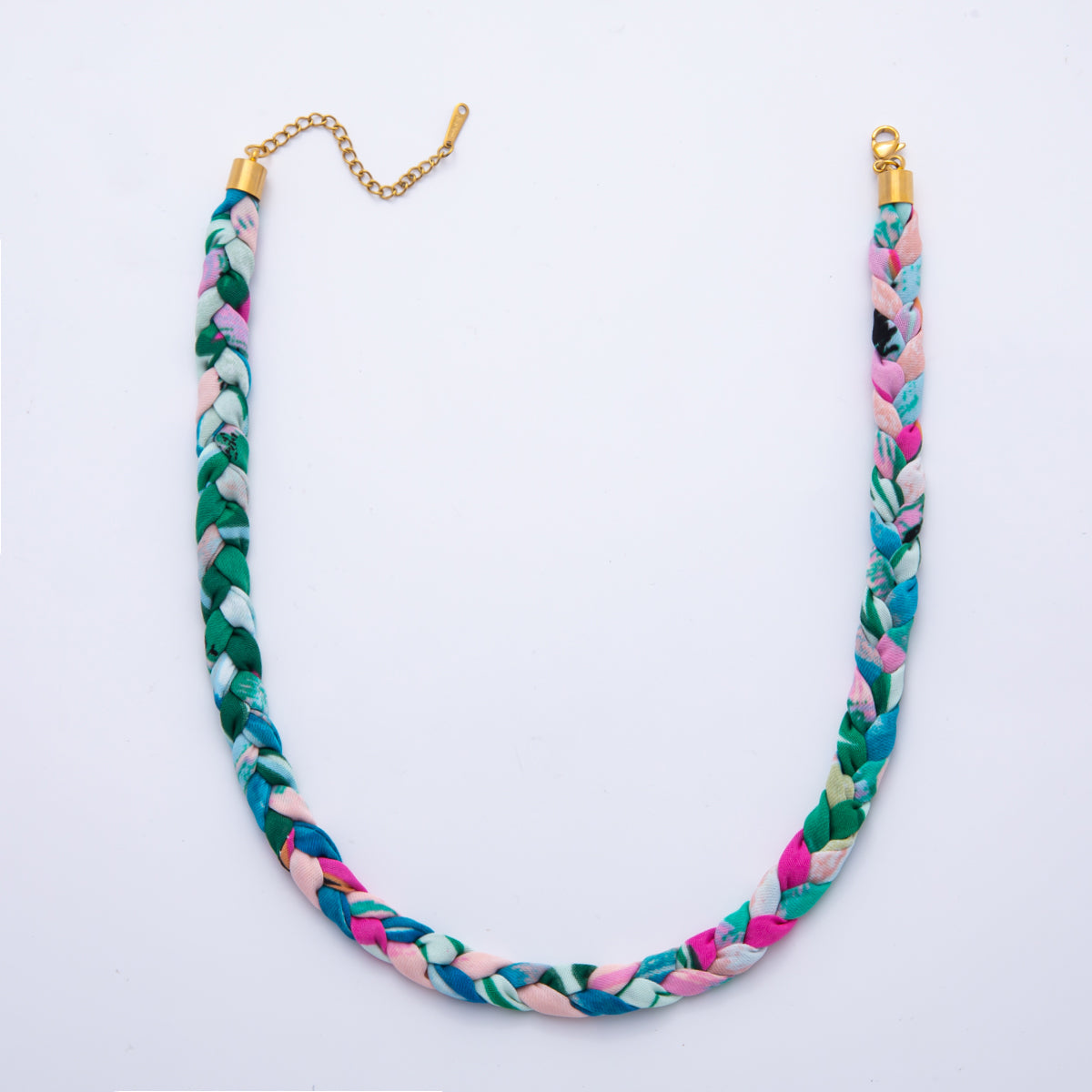 Ready to wear Fabric Necklace 17 Inch for Jewelry Making Supply WA-674