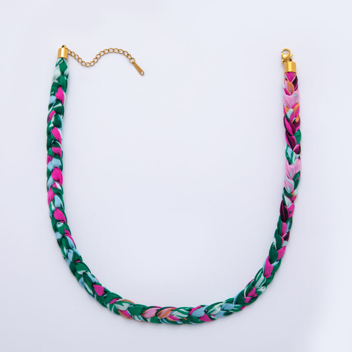 Ready to wear Fabric Necklace 17 Inch for Jewelry Making Supply WA-674
