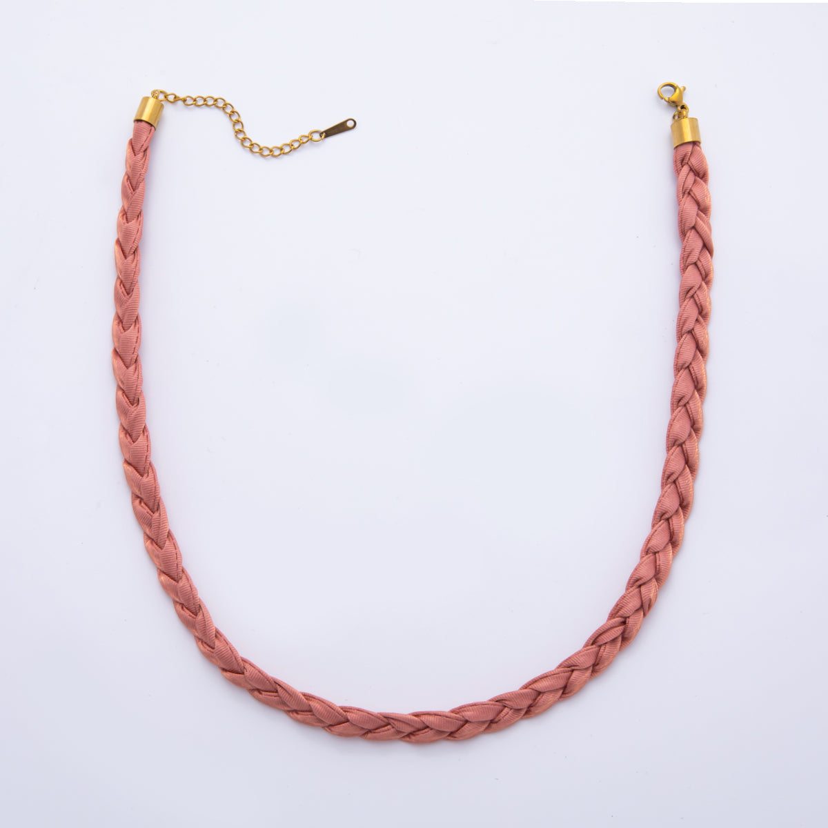 Handmade Fabric Braided Bandana Necklace 17 inch long WA-880