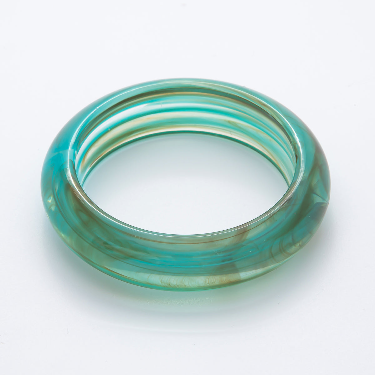 Green Solid Resin Acrylic Wide Bangle Bracelet | WA-3400 ~ WA-3412