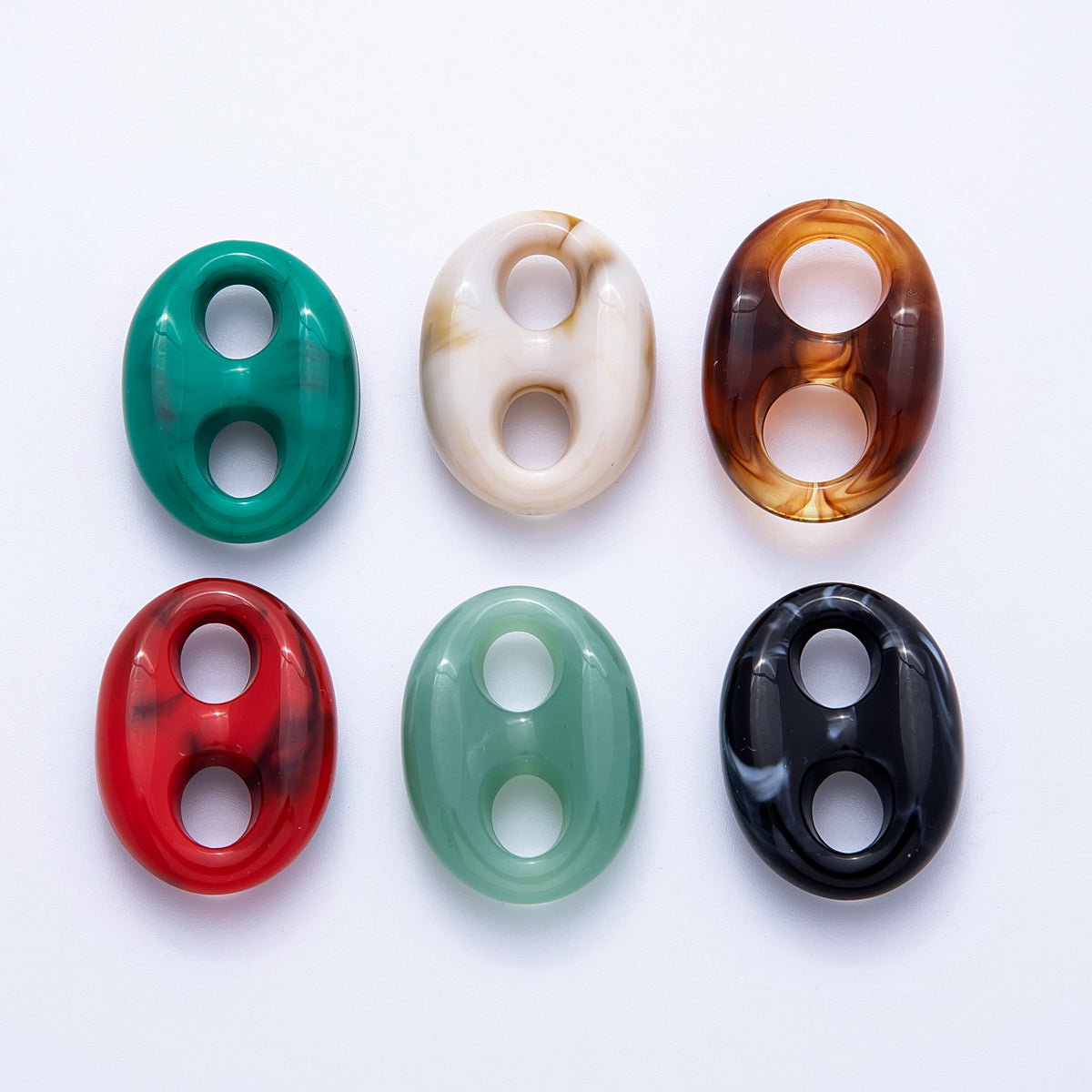 30.5mm Acrylic Resin Anchor Mariner Link Jewelry Findings | Findings - 00066 - Findings - 00071 - DLUXCA