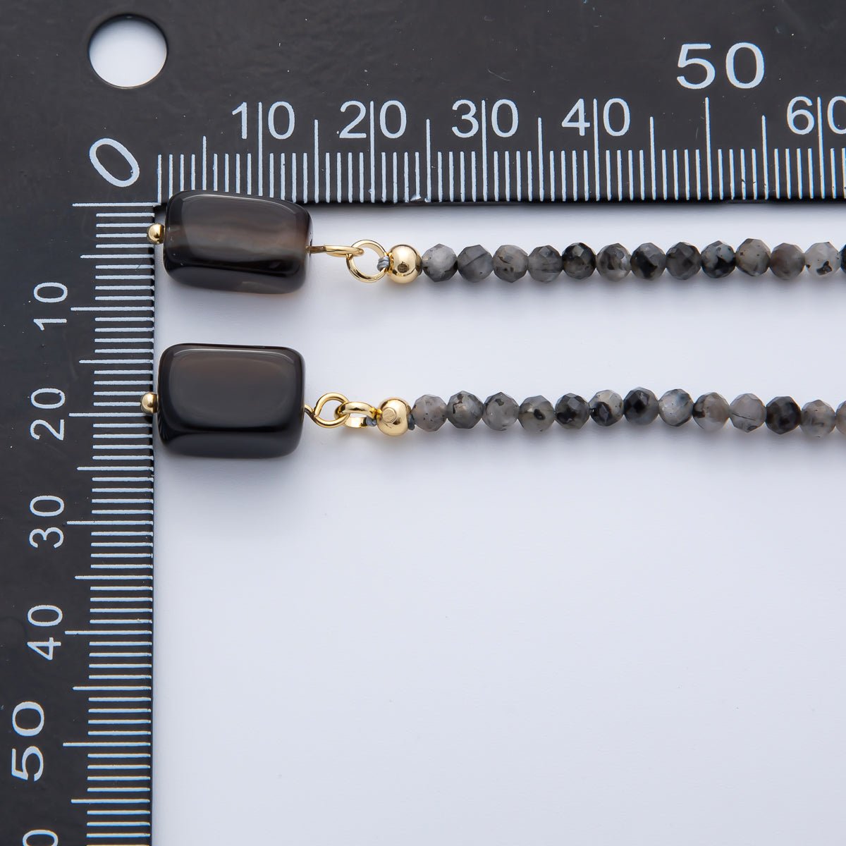 3.4mm Black, Green, Blue Dyed Agate Rondelle Bead Strands Findings | WA - 1229 - DLUXCA