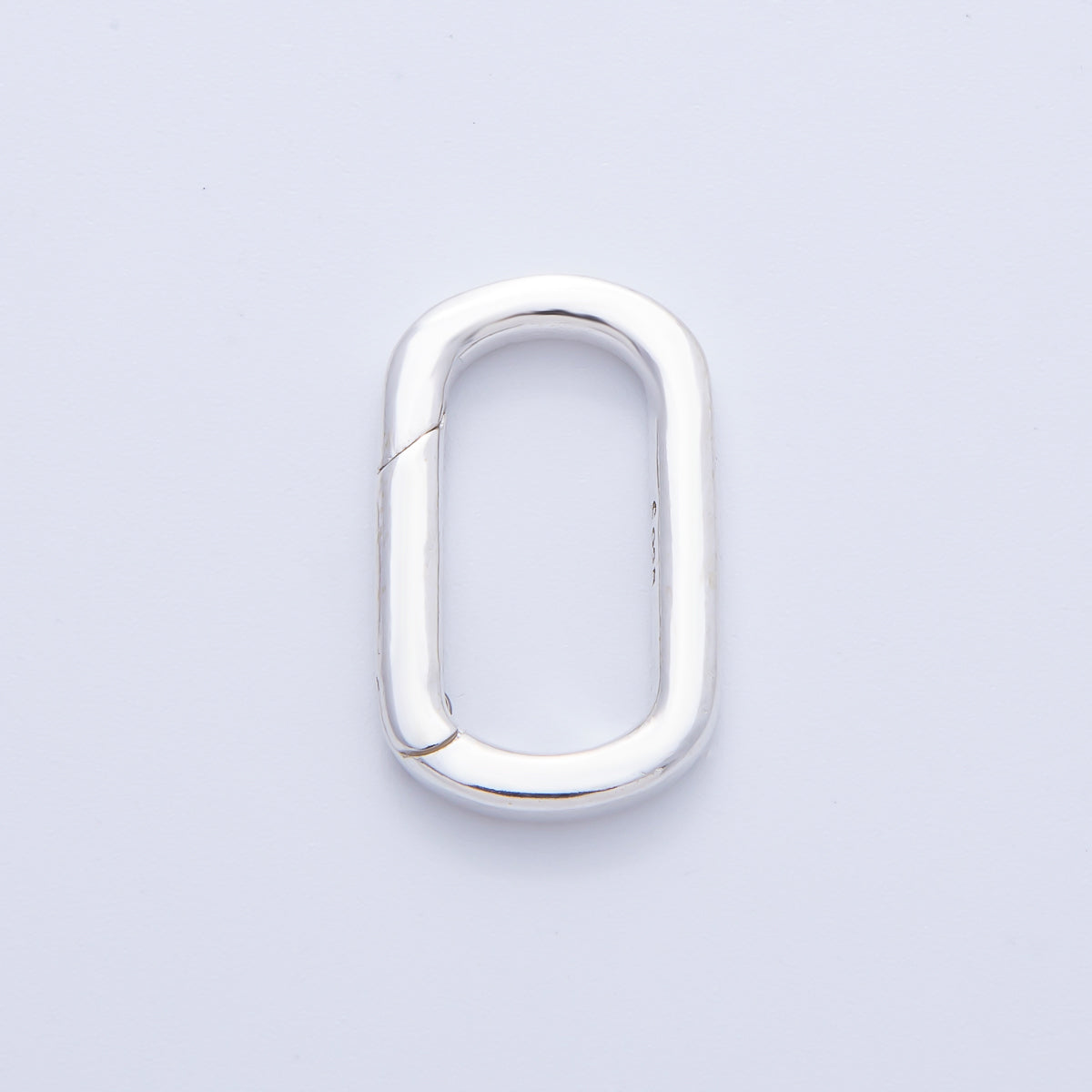 S925 Sterling Silver 21mm Push Gate Oblong Enhancer Findings | SL-510
