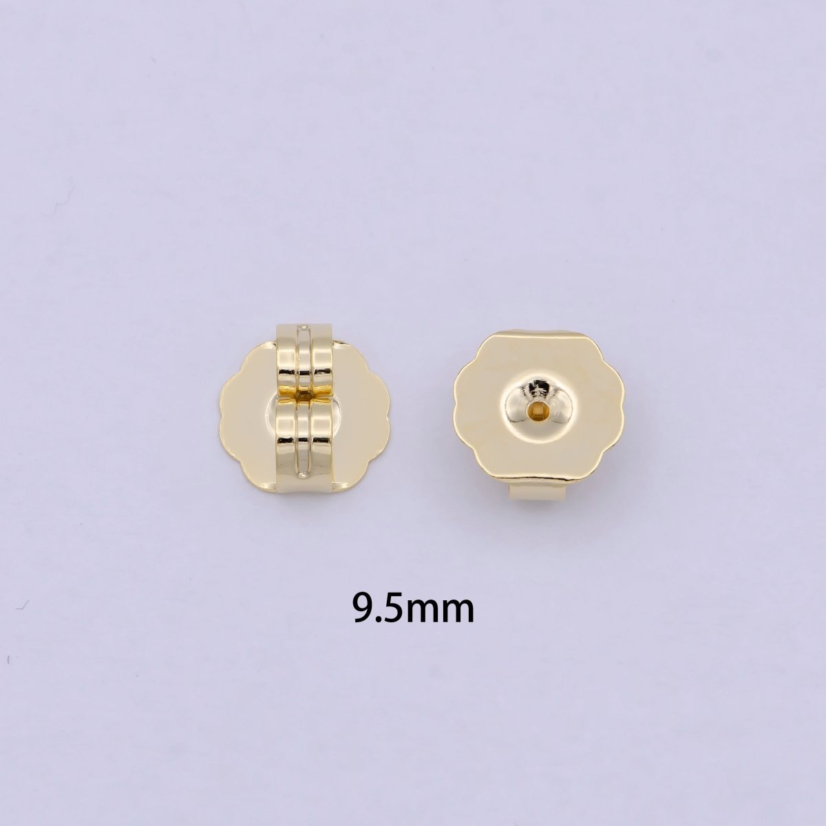 3mm, 5mm, 6mm Gold Metal Earring Backings Supply | K - 737 K - 595 K - 576 - DLUXCA