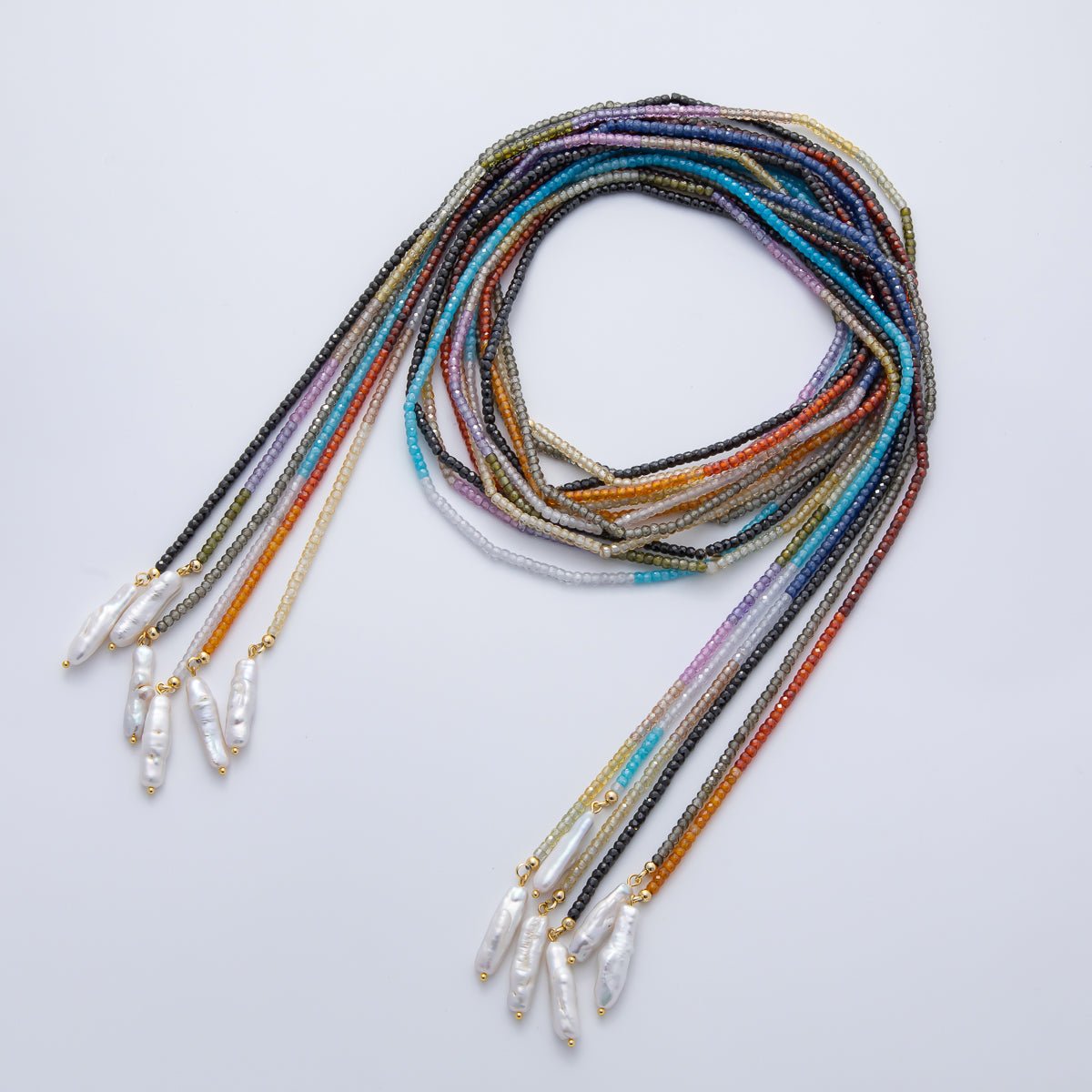 3mm Grey, Black, Blue CZ Rondelle Bead Strands Findings | WA - 1171 ~ WA - 1176 - DLUXCA