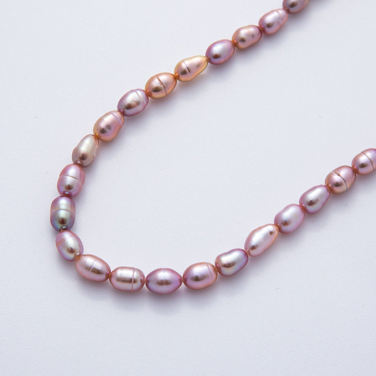 4.5mm Champagne, Purple Natural Freshwater Pearl Beads Strands | WA - 3497 - WA - 3499 - DLUXCA