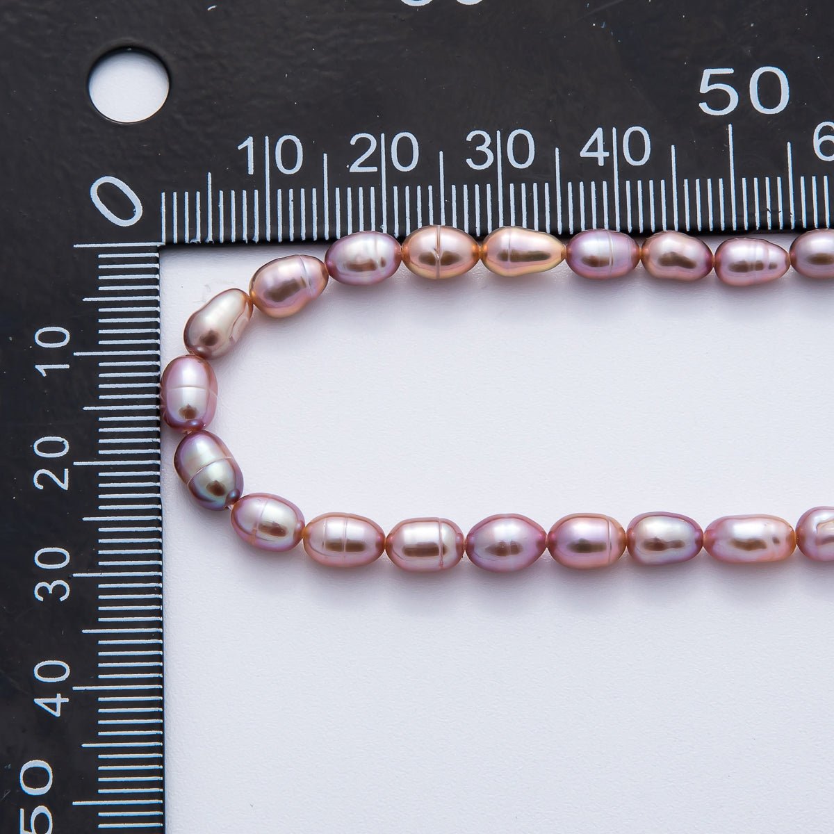 4.5mm Champagne, Purple Natural Freshwater Pearl Beads Strands | WA - 3497 - WA - 3499 - DLUXCA