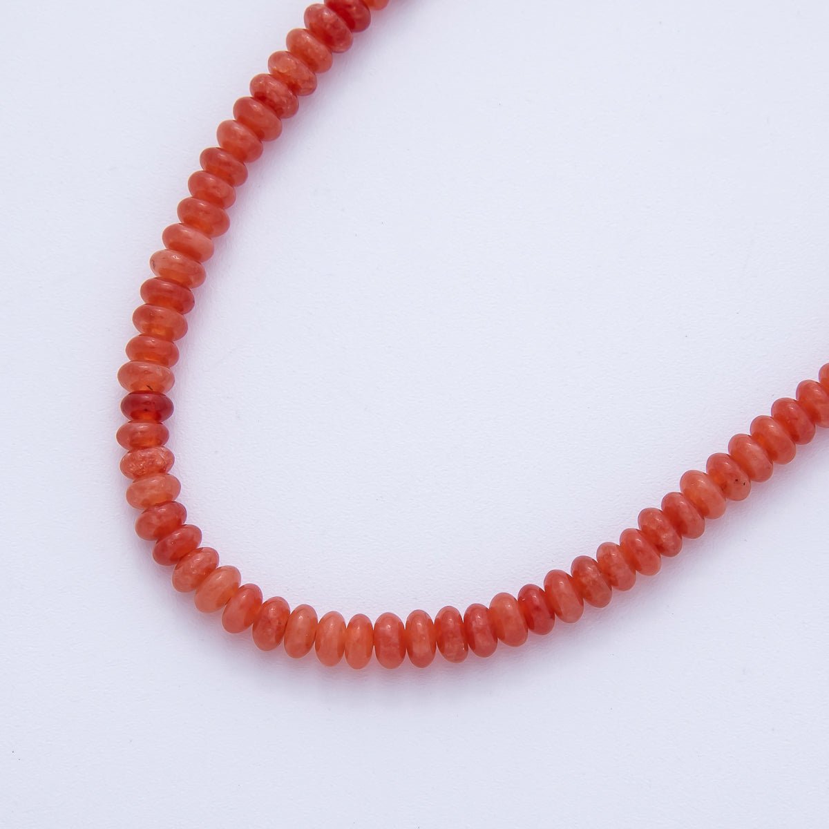 4.8mm x 2.5mm Rondelle Natural Gemstone Strand Finding | WA - 04176 ~ WA - 04185 - DLUXCA