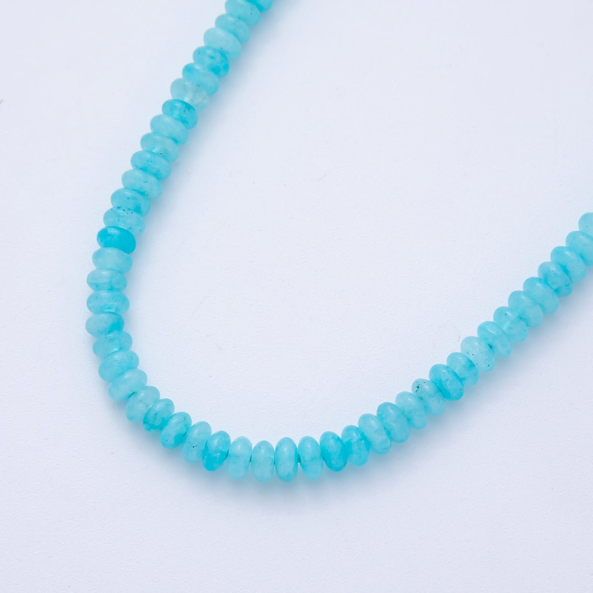 4.8mm x 2.5mm Rondelle Natural Gemstone Strand Finding | WA - 04176 ~ WA - 04185 - DLUXCA