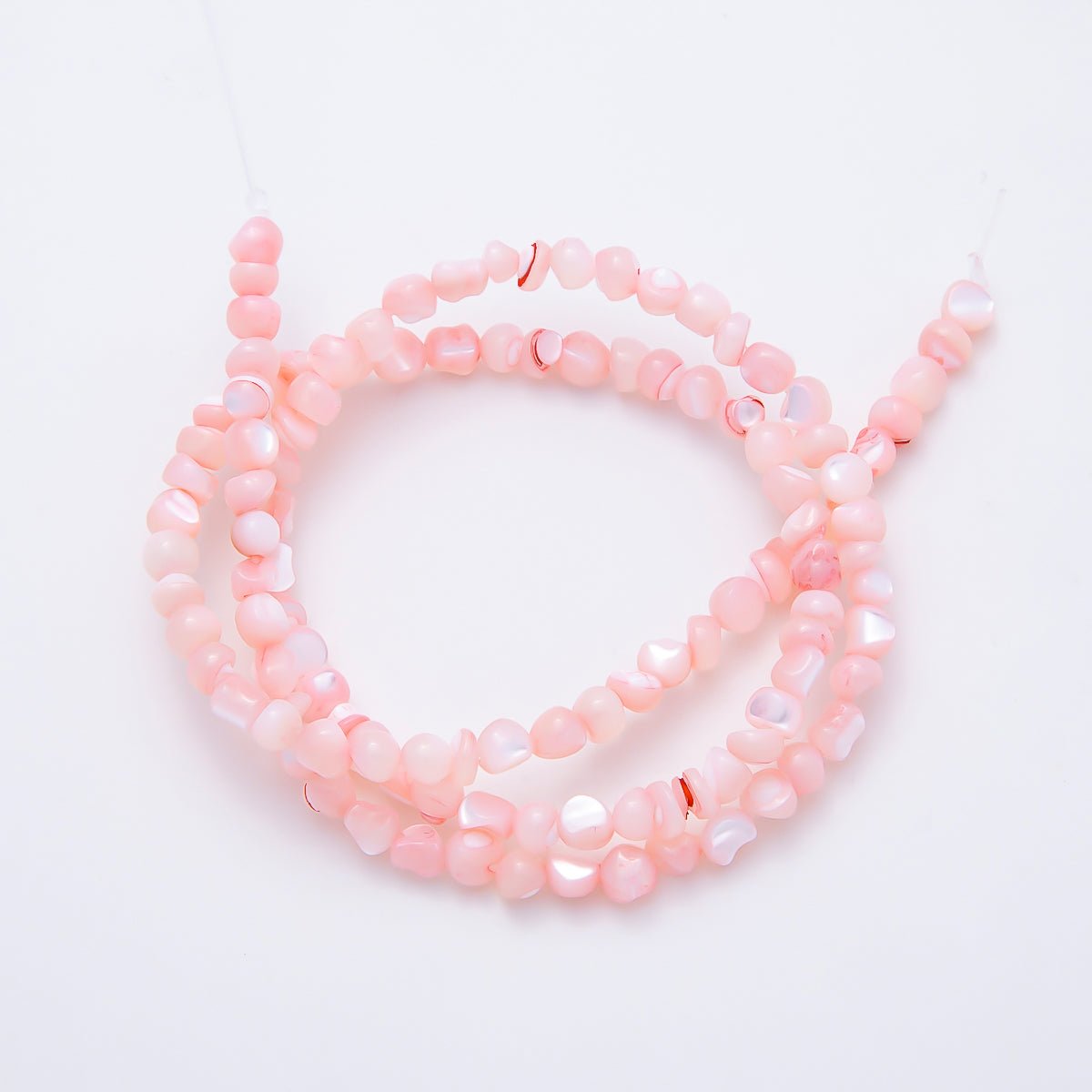 4mm Irregular Nugget Pebble Dyed Shell Pearl Gemstone Bead Strands Finding | WA-02190 ~ WA-02279 - DLUXCA