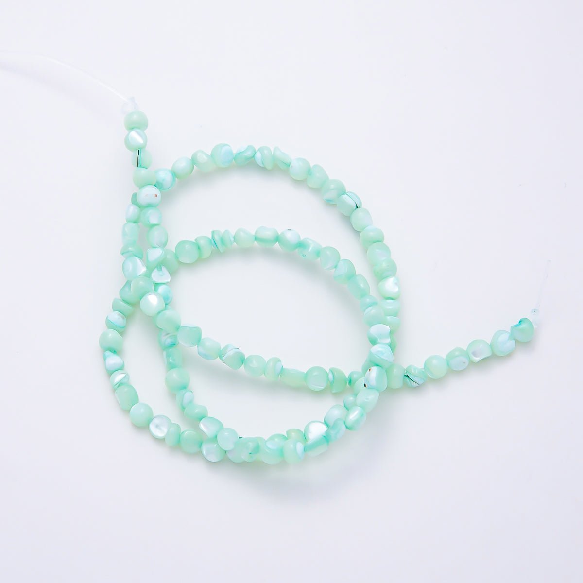 4mm Irregular Nugget Pebble Dyed Shell Pearl Gemstone Bead Strands Finding | WA-02190 ~ WA-02279 - DLUXCA