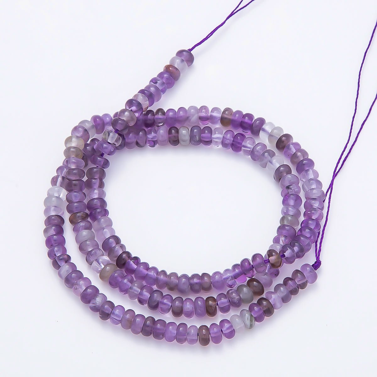 4mm Mini Rondelle Natural Gemstone Bead Strand Finding | WA-00043 - DLUXCA