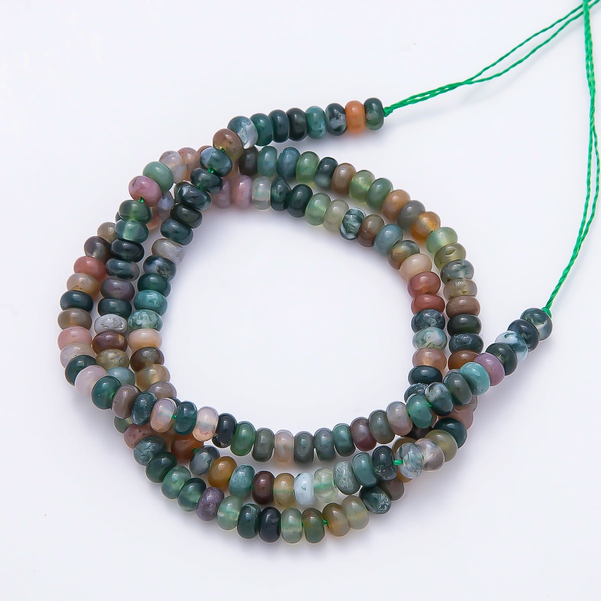 4mm Mini Rondelle Natural Gemstone Bead Strand Finding | WA-00043 - DLUXCA