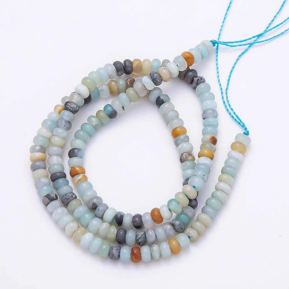 4mm Mini Rondelle Natural Gemstone Bead Strand Finding | WA-00043 - DLUXCA
