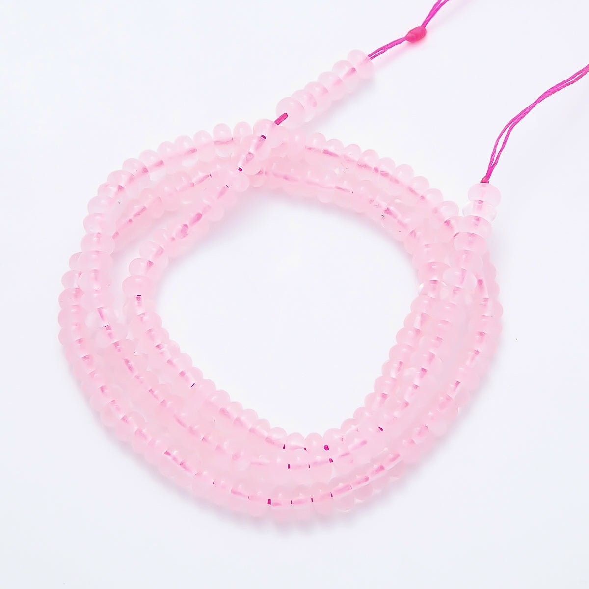 4mm Rondelle Natural Gemstone Bead Strand Finding | WA-00043 - DLUXCA