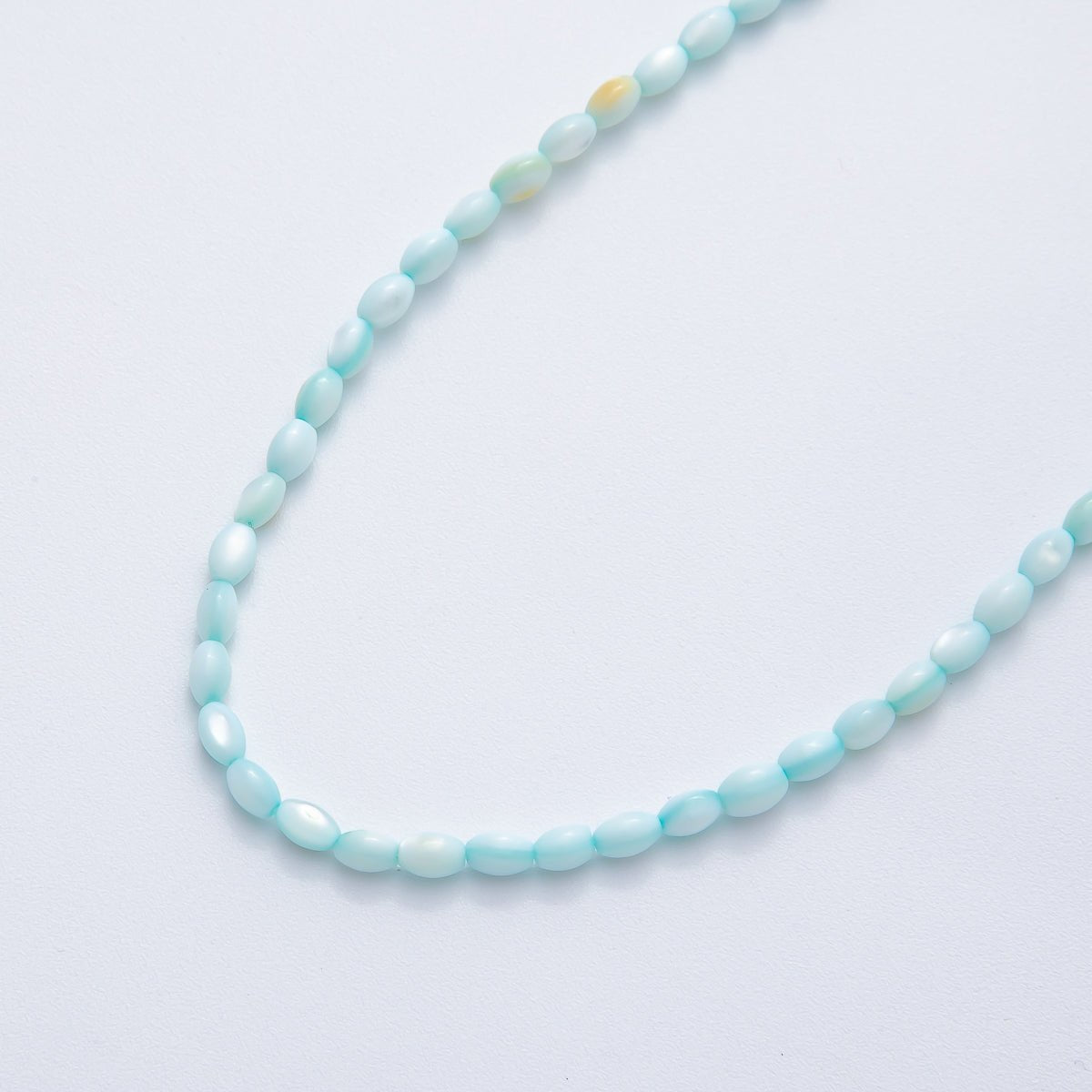 4x3 mm Rice Shell Pearl Bead Strand Dyed Pearls for Jewelry Making, Necklace & Bracelet Craft Supplies Colorful Beads per Strand WA - 3495 - DLUXCA
