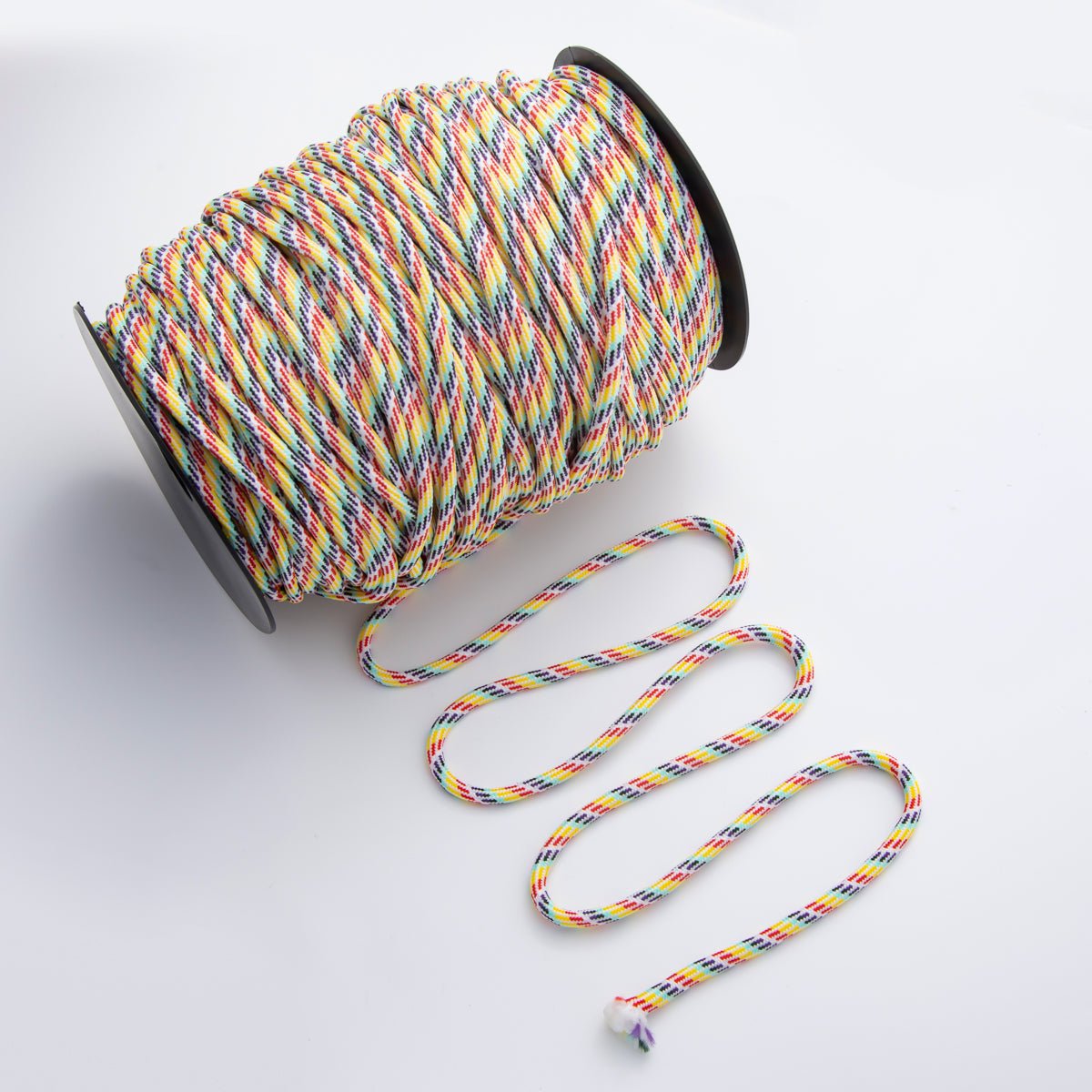 5mm Rainbow, Orange, Yellow Cord Unfinished Paracord by Yard for Necklace, Bracelet Finding | ROLL - 1733 - ROLL - 1735, ROLL - 1751 - ROLL - 1762 - DLUXCA