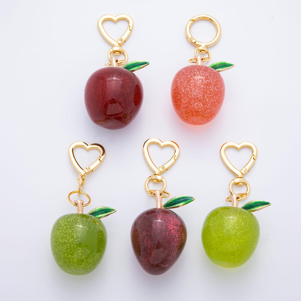 Fruits Keychain accessories Green Apple Charm Accessories WB-00109