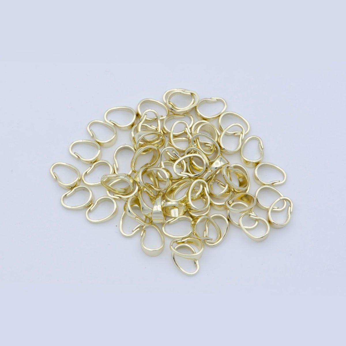 6mm, 9mm Bail For Pendant Snap - on for Pendant, Clip On Bails Bail and Necklace Jewelry Making And Wholesale Findings 14K Gold Filled K - 884 to K - 891 - DLUXCA