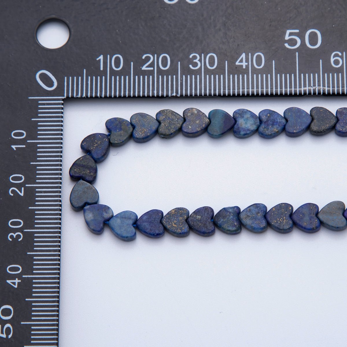 6mm Natural Gemstone Heart Bead Strand Finding | WA - 3206 - DLUXCA