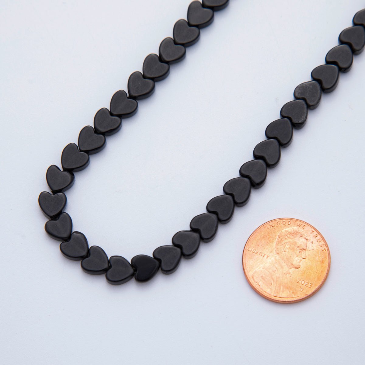 6mm Natural Gemstone Heart Bead Strand Finding | WA - 3206 - DLUXCA