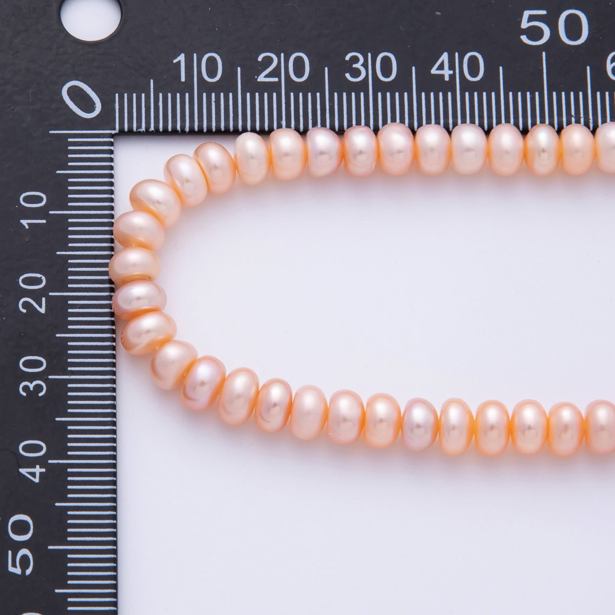 6mm Pink, Purple Natural Shell Pearl Rondelle Bead Strand Finding | WA - 4052 WA - 4053 - DLUXCA
