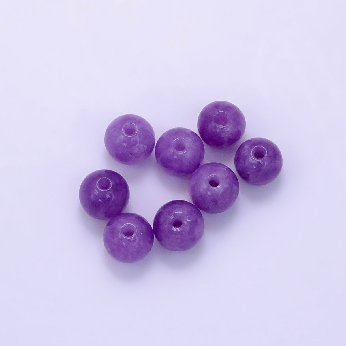 6mm Round Agate Natural Gemstone Bead Set | B913 - B914 - DLUXCA